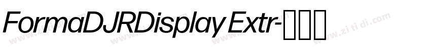 FormaDJRDisplay Extr字体转换